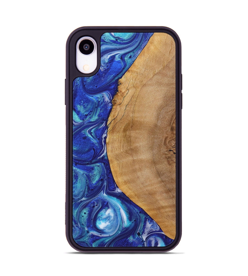 iPhone Xr Wood Phone Case - Ross (Blue, 723882)