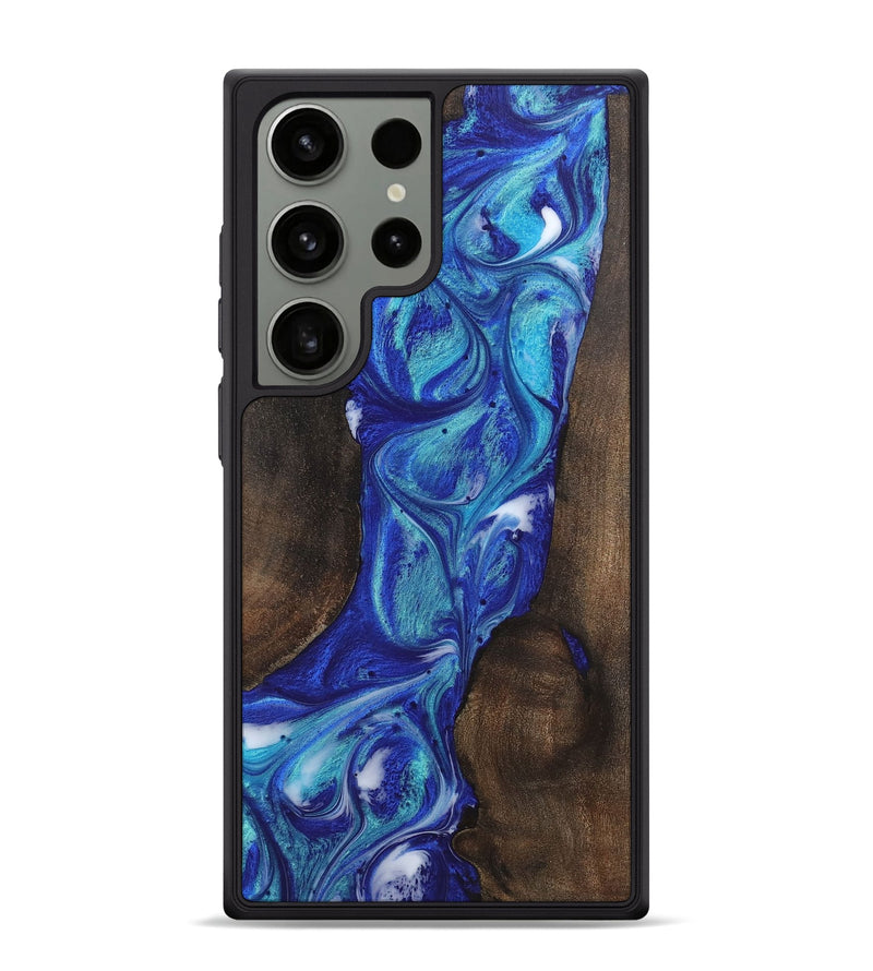 Galaxy S24 Ultra Wood Phone Case - Clara (Blue, 723886)