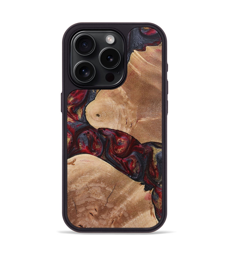 iPhone 15 Pro Wood Phone Case - Brittany (Red, 723908)