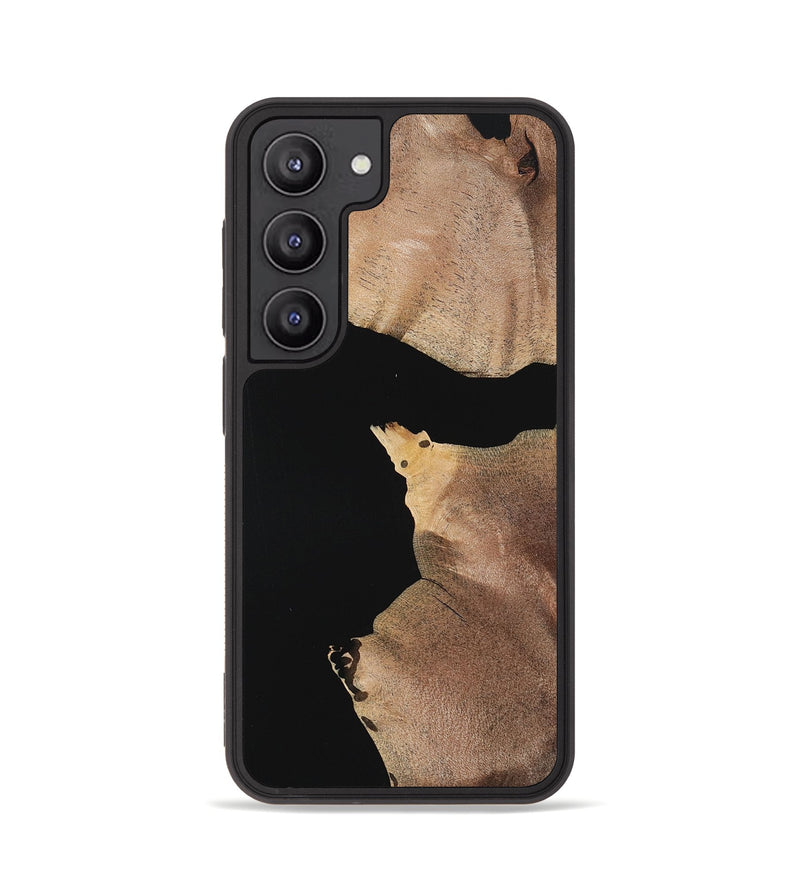 Galaxy S23 Wood Phone Case - Caitlin (Pure Black, 723922)