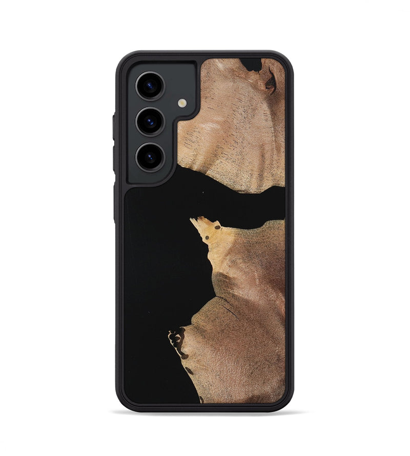 Galaxy S24 Wood Phone Case - Caitlin (Pure Black, 723922)