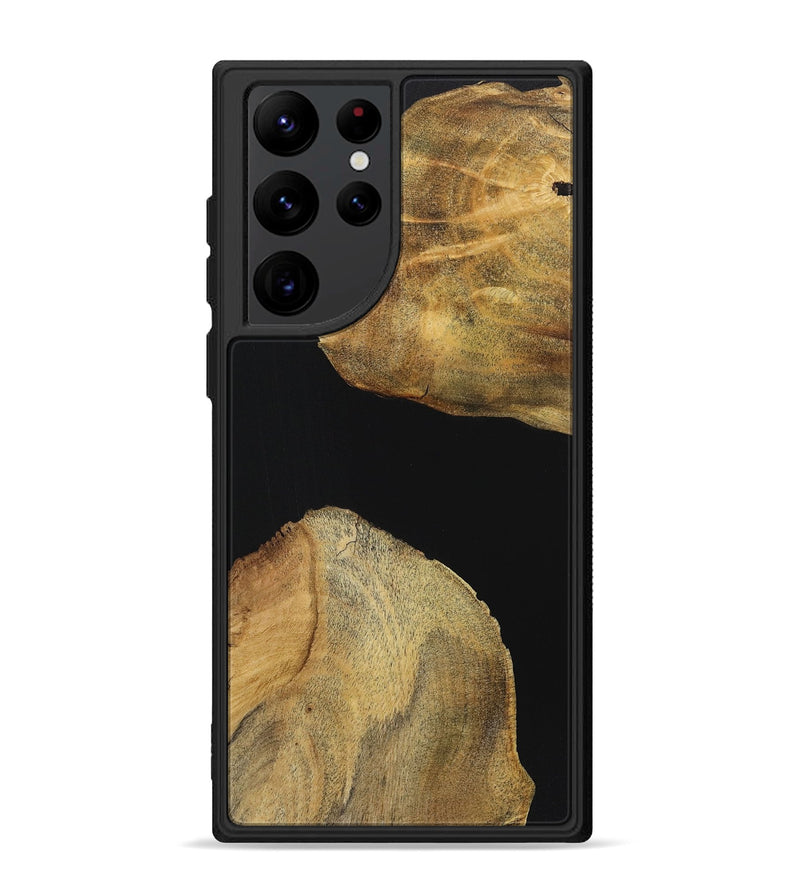 Galaxy S22 Ultra Wood Phone Case - Bill (Pure Black, 723927)