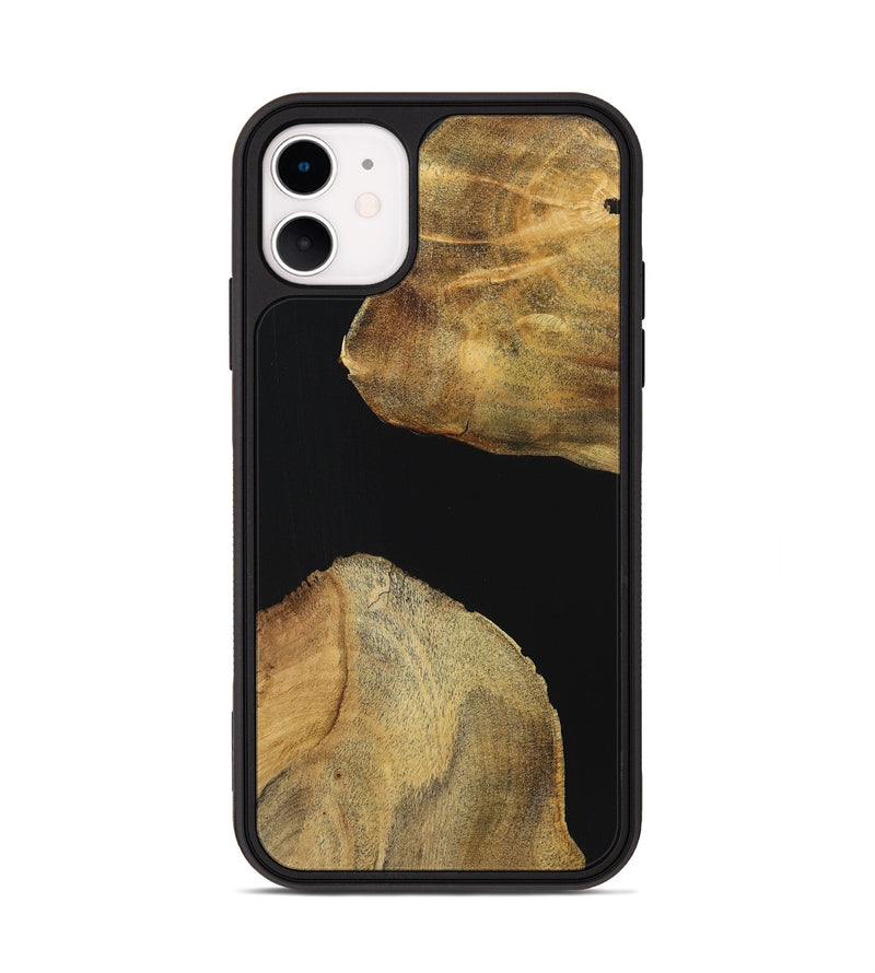 iPhone 11 Wood Phone Case - Bill (Pure Black, 723927)