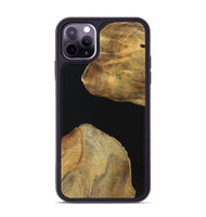 iPhone 11 Pro Max Wood Phone Case - Bill (Pure Black, 723927)