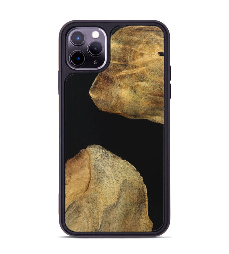 iPhone 11 Pro Max Wood Phone Case - Bill (Pure Black, 723927)