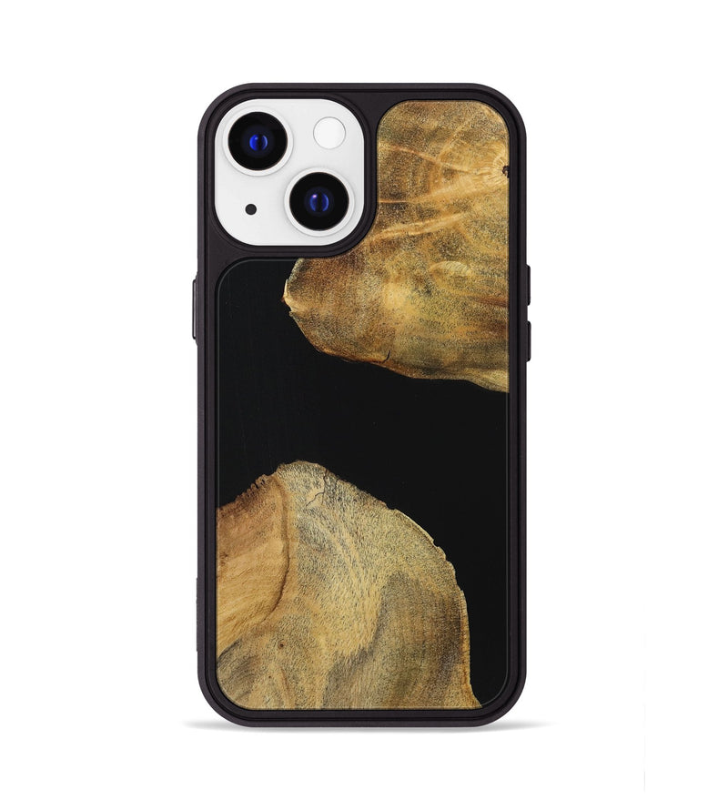 iPhone 13 Wood Phone Case - Bill (Pure Black, 723927)