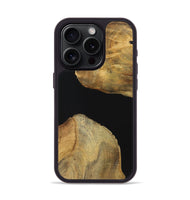 iPhone 15 Pro Wood Phone Case - Bill (Pure Black, 723927)