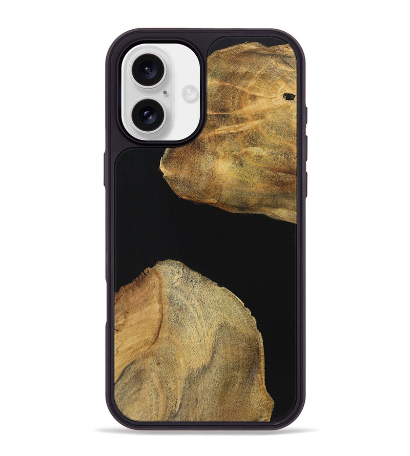 iPhone 16 Plus Wood Phone Case - Bill (Pure Black, 723927)