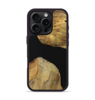 iPhone 16 Pro Wood Phone Case - Bill (Pure Black, 723927)