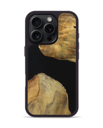 iPhone 16 Pro Wood Phone Case - Bill (Pure Black, 723927)