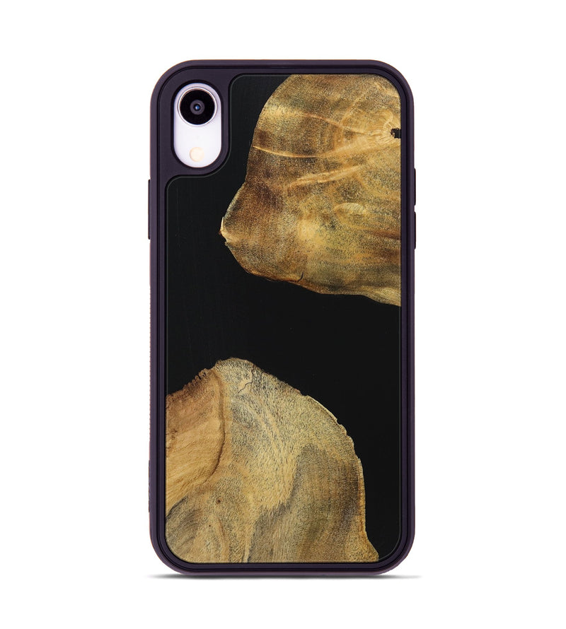 iPhone Xr Wood Phone Case - Bill (Pure Black, 723927)