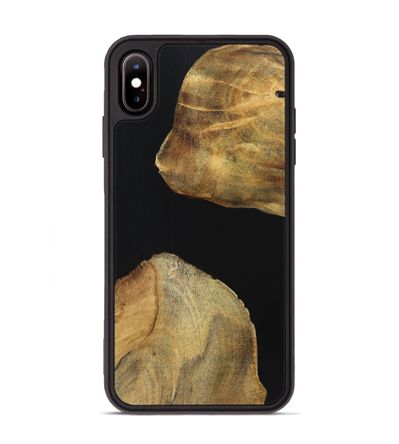 iPhone Xs Max Wood Phone Case - Bill (Pure Black, 723927)