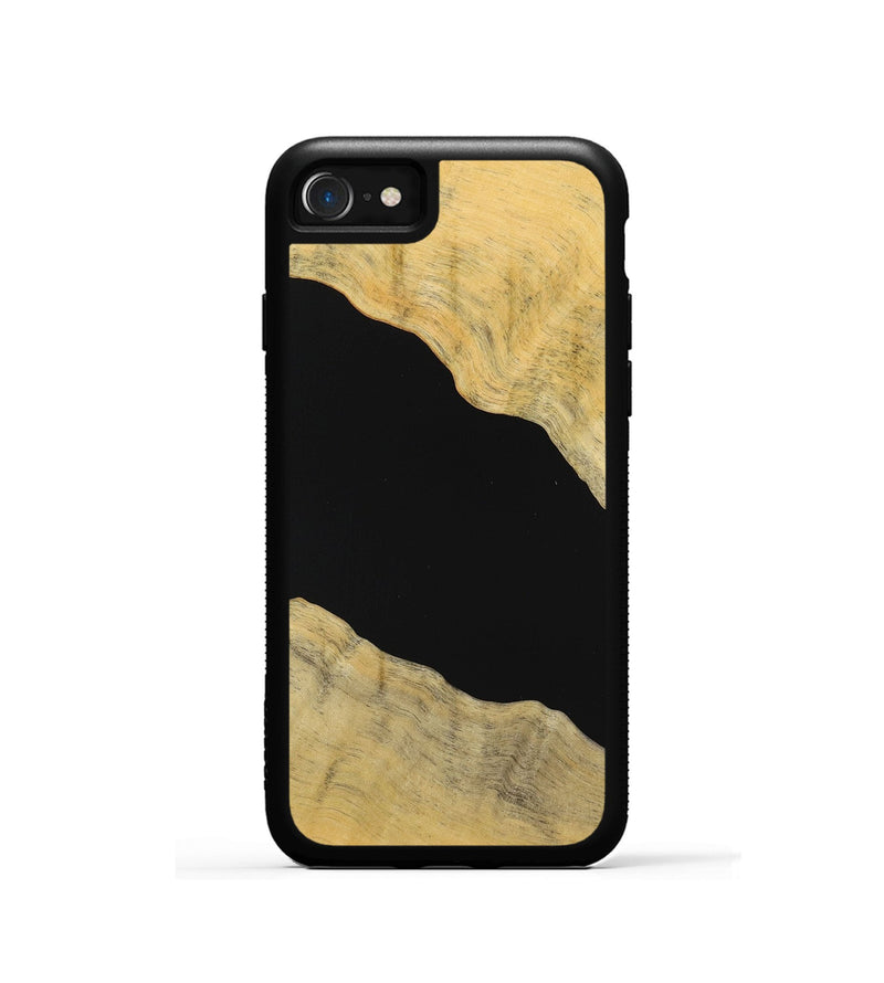 iPhone SE Wood Phone Case - Rebekah (Pure Black, 723933)