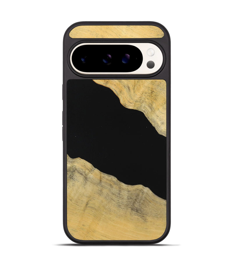 Pixel 9 Wood Phone Case - Rebekah (Pure Black, 723933)