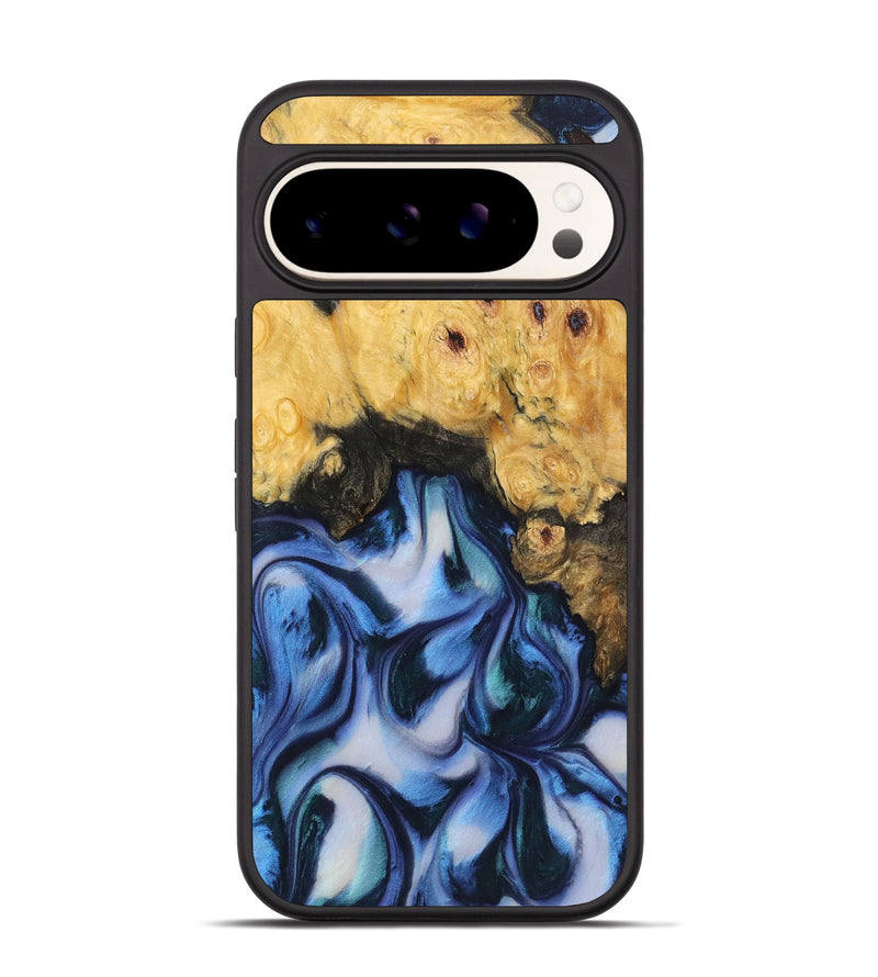 Pixel 9 Wood Phone Case - Jerry (Blue, 723943)