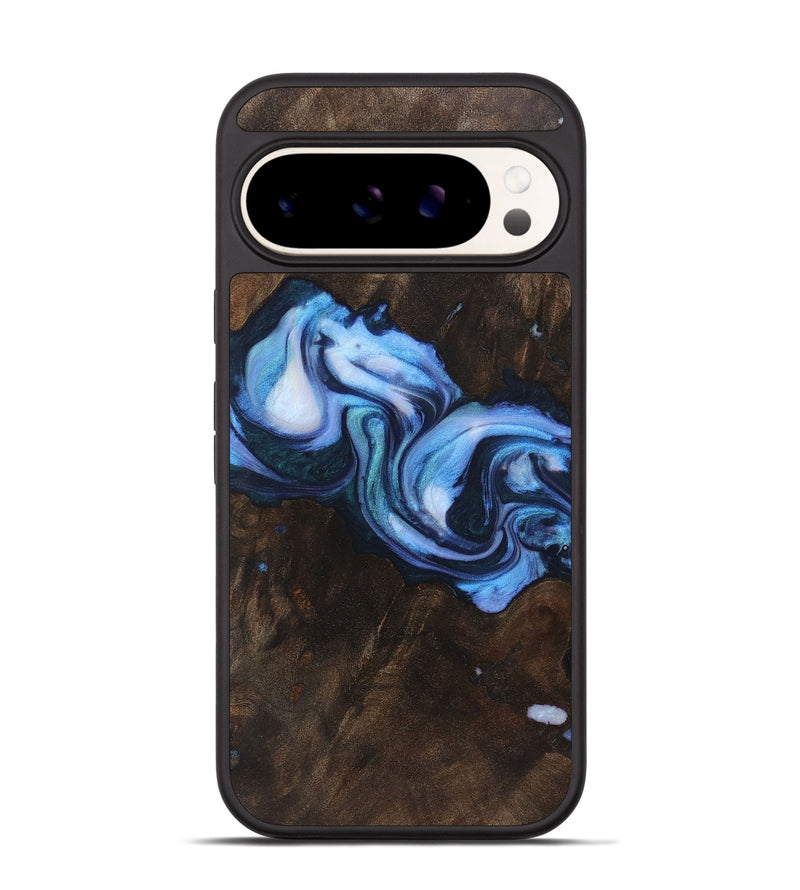 Pixel 9 Wood Phone Case - Delbert (Blue, 723944)