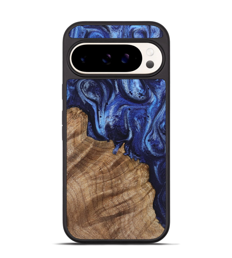 Pixel 9 Wood Phone Case - Mack (Blue, 723946)