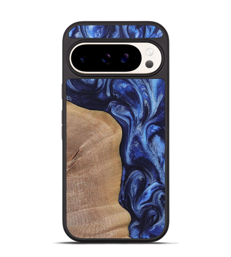 Pixel 9 Wood Phone Case - Farrah (Blue, 723948)