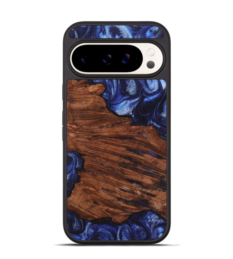 Pixel 9 Wood Phone Case - Harriet (Blue, 723954)