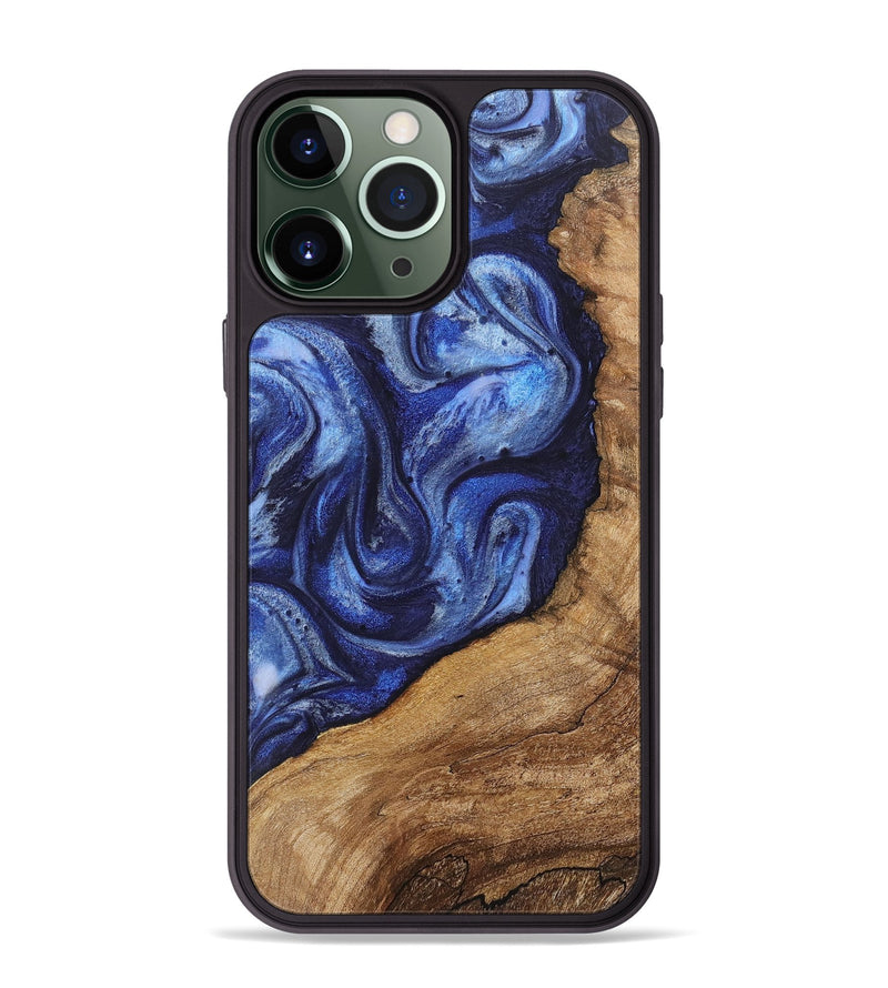 iPhone 13 Pro Max Wood Phone Case - Kali (Blue, 723957)