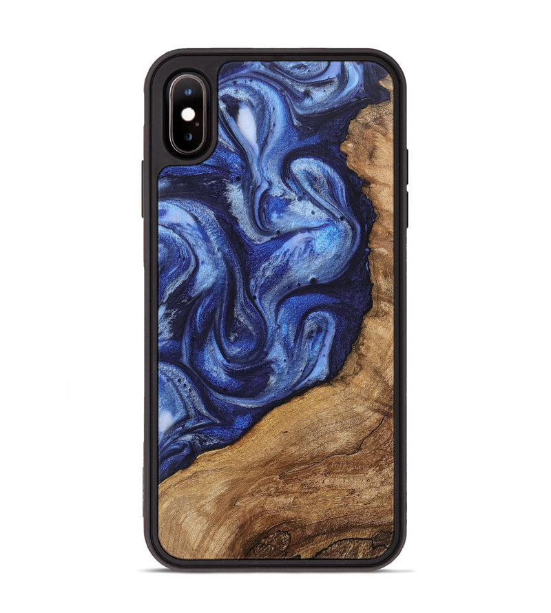 iPhone Xs Max Wood Phone Case - Kali (Blue, 723957)