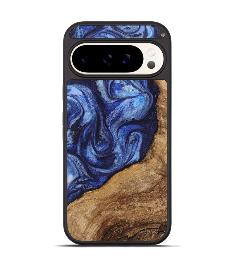 Pixel 9 Wood Phone Case - Kali (Blue, 723957)