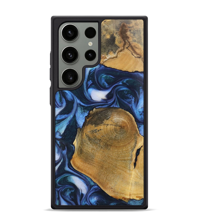 Galaxy S24 Ultra Wood Phone Case - Angelica (Blue, 723958)