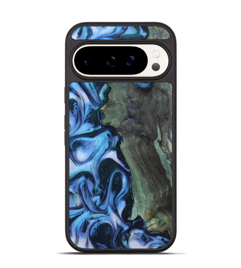 Pixel 9 Wood Phone Case - Branden (Blue, 723961)