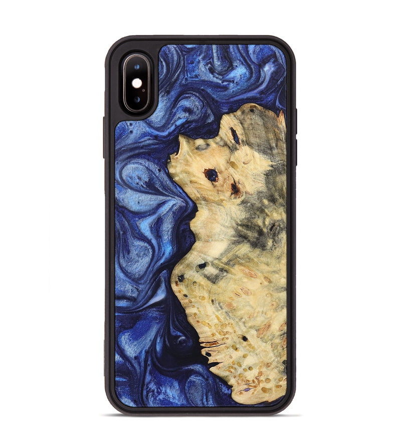 iPhone Xs Max Wood Phone Case - Dora (Blue, 723971)