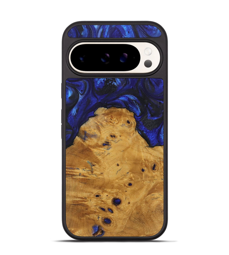 Pixel 9 Wood Phone Case - Ora (Blue, 723977)