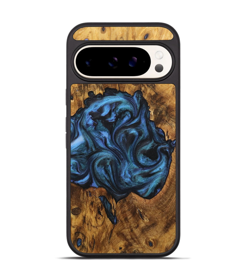 Pixel 9 Wood Phone Case - Luther (Blue, 723978)