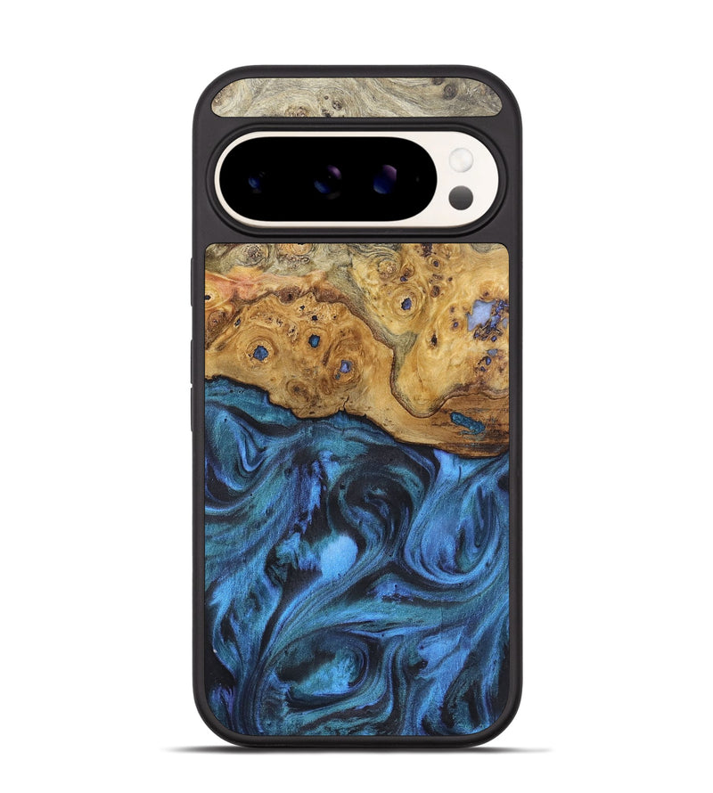 Pixel 9 Wood Phone Case - Pablo (Blue, 723979)