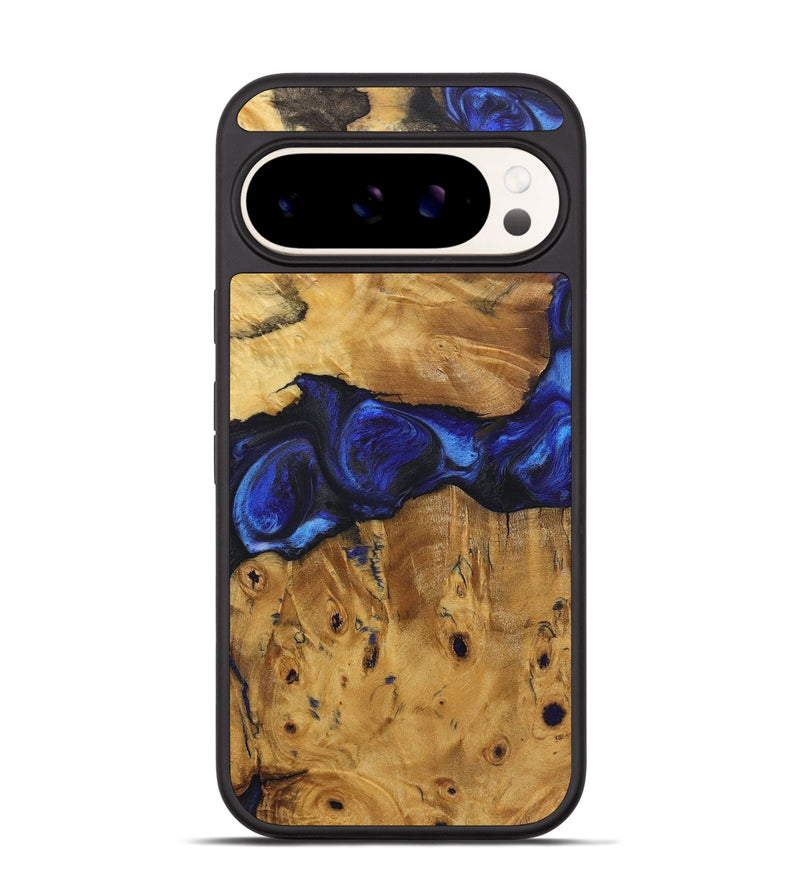 Pixel 9 Wood Phone Case - Deanna (Blue, 723986)