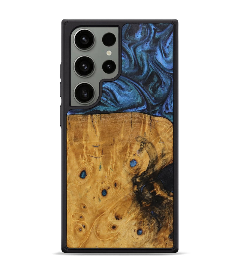 Galaxy S24 Ultra Wood Phone Case - Herbert (Blue, 723988)