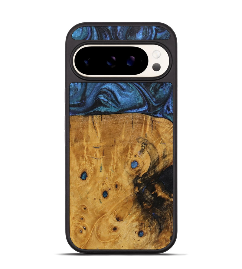 Pixel 9 Wood Phone Case - Herbert (Blue, 723988)