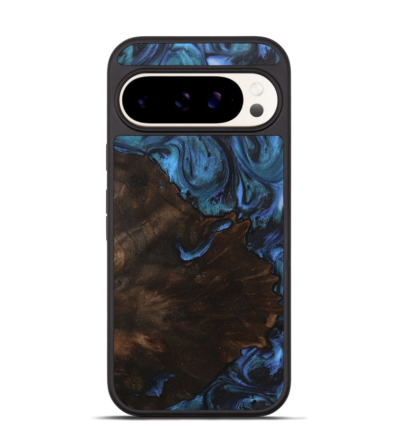 Pixel 9 Wood Phone Case - Gideon (Blue, 723990)