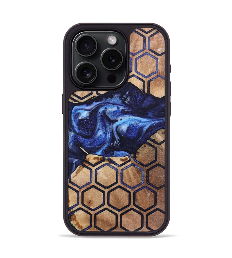 iPhone 15 Pro Wood Phone Case - Teri (Pattern, 724000)