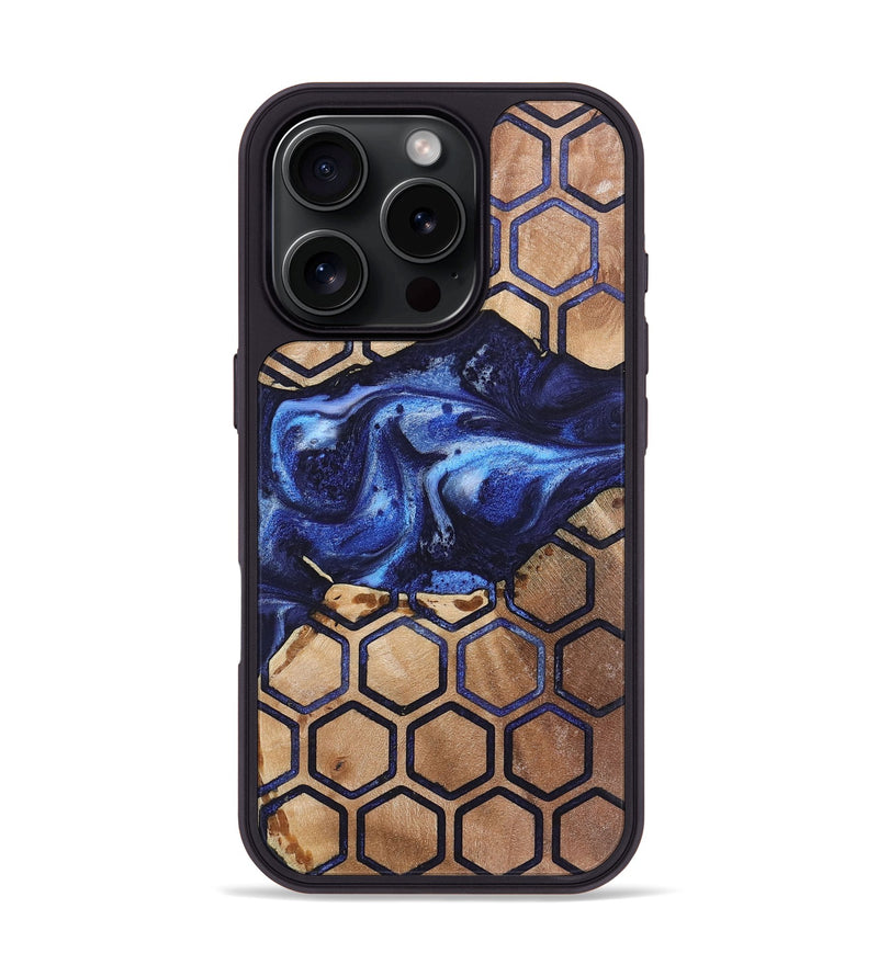 iPhone 16 Pro Wood Phone Case - Teri (Pattern, 724000)