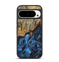 Pixel 9 Wood Phone Case - Raven (Blue, 724034)