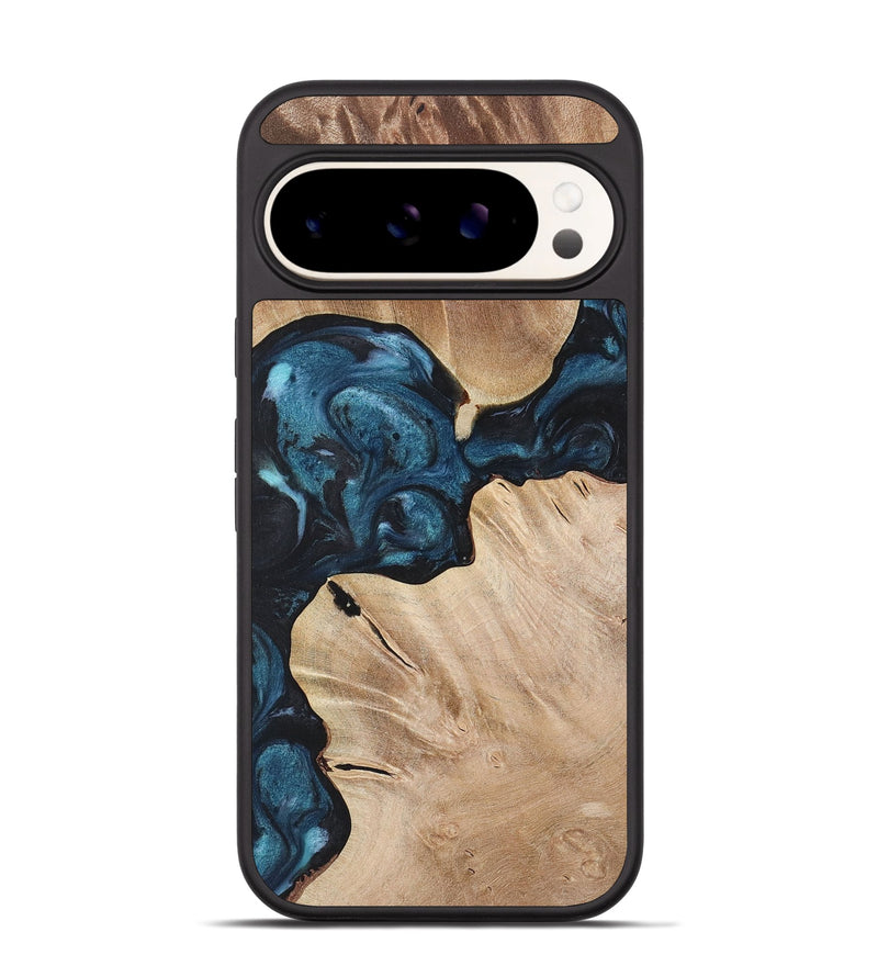 Pixel 9 Wood Phone Case - Skyler (Blue, 724039)