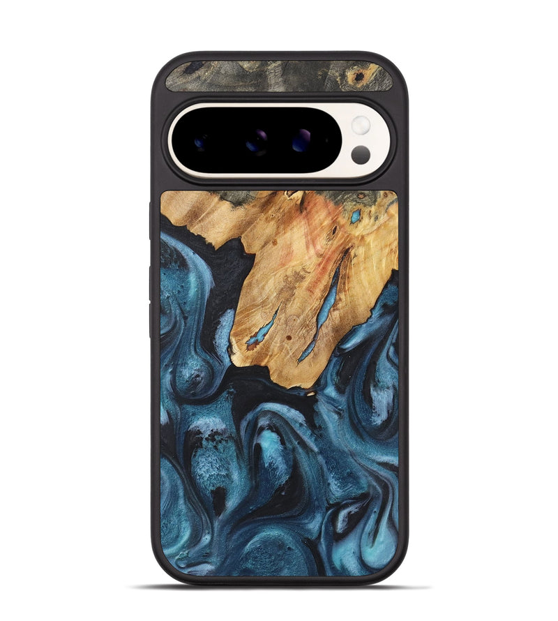 Pixel 9 Wood Phone Case - Candy (Blue, 724050)