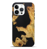 iPhone 15 Pro Max Wood Live Edge Phone Case - Marlee (Pure Black, 724057)