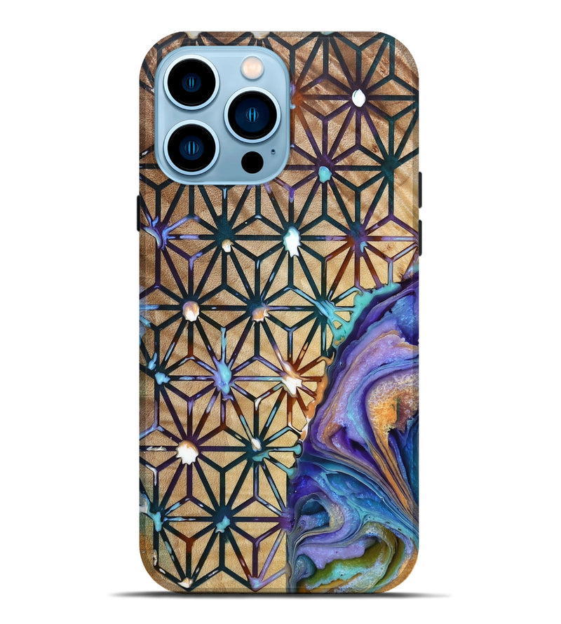 iPhone 14 Pro Max Wood Live Edge Phone Case - Trista (Pattern, 724058)