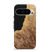 Pixel 9 Wood Live Edge Phone Case - Ayla (Pure Black, 724074)