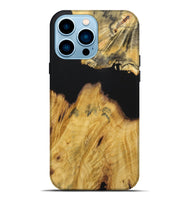 iPhone 14 Pro Max Wood Live Edge Phone Case - Maximus (Pure Black, 724076)