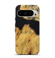 Pixel 9 Wood Live Edge Phone Case - Maximus (Pure Black, 724076)