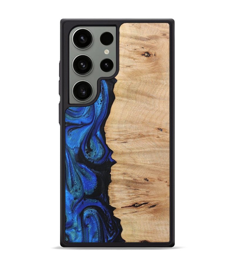 Galaxy S24 Ultra Wood Phone Case - Kash (Blue, 724108)