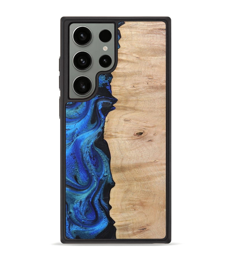 Galaxy S23 Ultra Wood Phone Case - Antoinette (Blue, 724109)