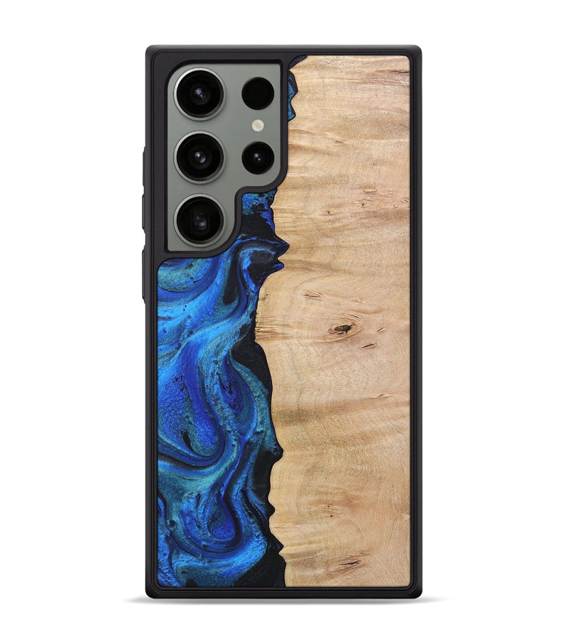 Galaxy S24 Ultra Wood Phone Case - Antoinette (Blue, 724109)