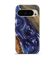 Pixel 9 Wood Live Edge Phone Case - Crystal (Purple, 724111)